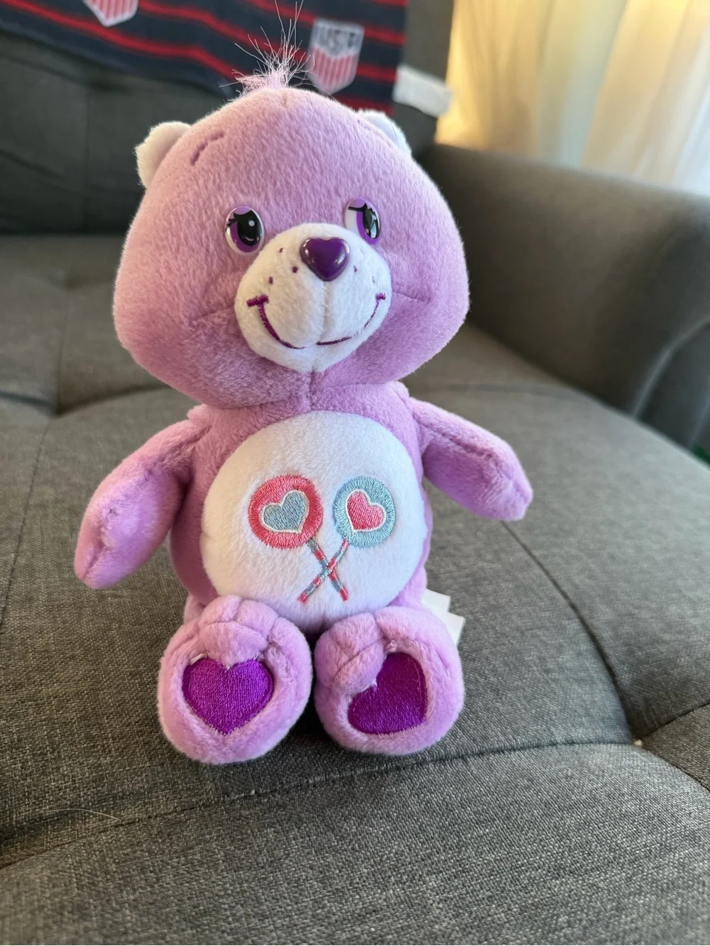 Care Bears Lavender Heart Lollipop Bear Plush